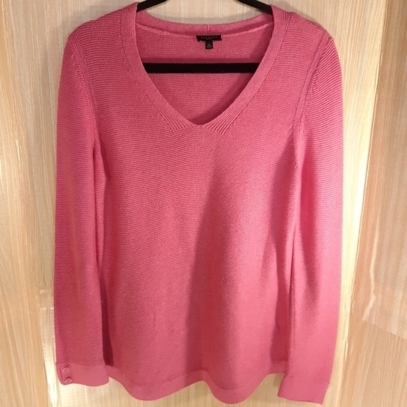 Talbots petite V-neck soft sweater.  Medium - Picture 1 of 8